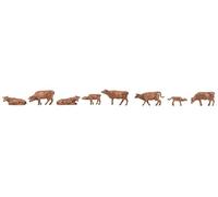 Faller 151922 Allgau Brown Cattle Figure Set HO