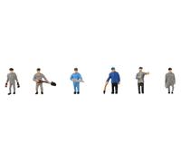 Faller 155610 Steam Locomotive Drivers & Firemen (6) Figure Set