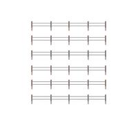 Faller 180432 Iron Fence with Concrete Posts Kit 4m Wire 80 Posts I