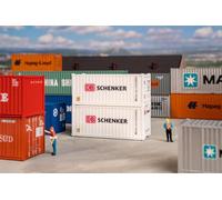 Faller 182053 20ft Container Set (2) DB Schenker