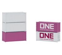 Faller 20' Container Set (5) ONE VI FA182052 HO Gauge