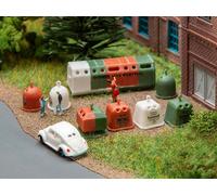 Faller 272567 N Gauge Recycling Containers (9) Kit IV
