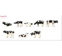 Faller 155903 Black & White Cows (8) Figure Set