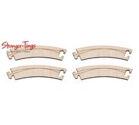 Faller Car System Laser Street 45 Degree Curve R120 (4) 1:160 Scale, N Scale