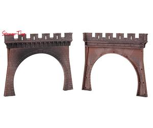 Faller Double Track Circular Arc Tunnel Portals (2) Kit , HO Scale