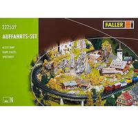 FALLER Driveway Set Model Kit with 75 Individual Parts R1 = 193 mm I Model Railway Accessories N Track Beds I Model Railway N Track Beds & Brackets