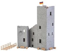 Faller FA 130585 Castle Ruin HO Scale Building Kit bouwset, grijs, bruin, één ma