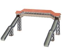 Faller FA120109 Pedestrian Bridge with Canopy Model Kit, Various (US IMPORT)