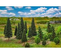 Faller FA181540 25 Mixed Forest Trees, Small, Assorted Model Kit, Various