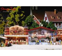 Faller Funfair Stalls (2) Fairground Kit III 1:160 Scale, N Scale