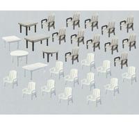 Faller Garden Chairs (24) and Tables (6) Building Kit IV N Gauge 272441