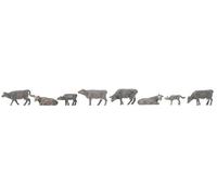 Faller HO/OO Gauge Animal Figure Sets - Farm & Wild Animals