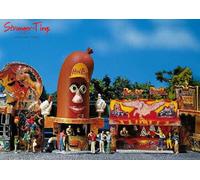 Faller 140464 Hot Dog Man/Power Ball Booths Fairground Kit V