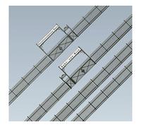 FALLER Iron Fence w/ Gate Model Kit 1046mm I HO Gauge 180412