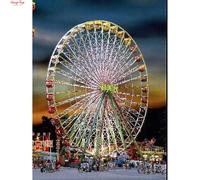 FALLER Jupiter Ferris Wheel Fairground Model Kit w/ Motor IV HO Gauge 140470