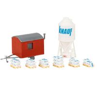 Faller Knauf Plaster Silo with Construction Trailer Kit IV FA180389 (US IMPORT)