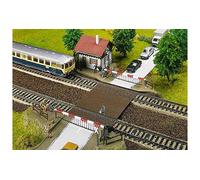 FALLER Level Crossing w/ Gatekeepers House & Motor Model Kit II HO Gauge 120174
