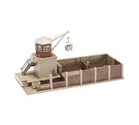 Faller Model Kit, Mining, H0, Manually Swivelling Crane, Two Coal Wagons, Instructions, Small, Unisex, 1 Player, Hand-Powered, Plastic, Assembly Required