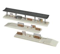 Faller N Gauge 222125 Platform with End Pieces, Covered Building Kit 1:160