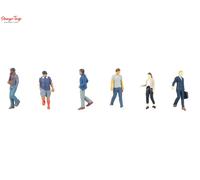 Faller Persons Descending Stairs (6) Figure Set HO Gauge 151727
