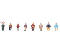 Faller Seated People Figure Set 1:87 Scale, HO Scale