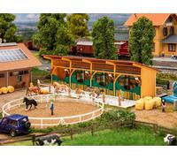 Faller Stable with Horses (4) Kit IV HO Gauge FA130597