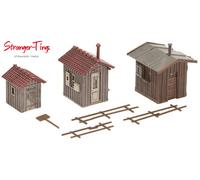 Faller Trackside Buildings/Equipment Shed Kit I 1:87 Scale, HO Gauge
