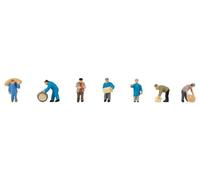 Faller 155613 Freight Forwarding Workers (7) Figure Set
