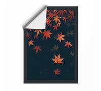 Falling Autumn Leaves Botanical Unframed Wall Art Print A1 (84.1×59.4cm), Wall Decor for Living Room, Bedroom, Office & Home, Art Gift