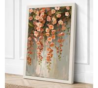 Falling Bloom Botanical Canvas Wall Art Print 30x20 Inch