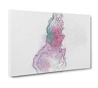 Falling Down Canvas Print | Gallery Wrapped 30mm Frame Wall Art | 30x20 inches | Ready to Hang | Abstract Picture | Living Room Bedroom Lounge Office