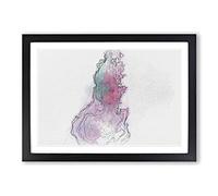 Falling Down in Abstract Framed Print | A2 Black Framed Wall Art | Ready to Hang | Abstract Fantasy Picture | Living Room Bedroom Lounge Office