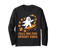 Falling for Spooky Vibes, Autumn Funny Fall is My Favorite. Long Sleeve T-Shirt