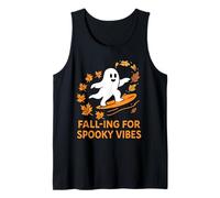 Falling for Spooky Vibes, Autumn Funny Fall is My Favorite. Tank Top