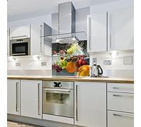 Falling Fruits - Printed Kitchen Glass Splashback (900w x 750h)