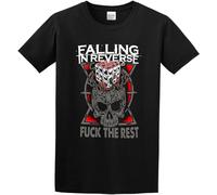 Falling in Reverse Band Fuck The Rest 100% Cotton Tshirts Men T-Shirt Black L
