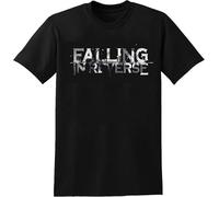 Falling in Reverse Men Word Letters Personality Casual Cotton T Shirt Mens Unisex Black Tee for S-3XL Black