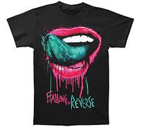 Falling In Reverse - Mens Lips T-Shirt, Medium, Black