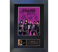 FALLING IN REVERSE Signed Autograph Mounted Photo Reproduction PRINT A4 Rare (297 x 210mm) #571 (Black Frame)