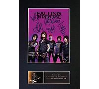 FALLING IN REVERSE Signed Autograph Mounted Photo Reproduction PRINT A4 Rare (297 x 210mm) #571 (Mount & Print (Not Framed))