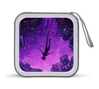 Falling Into The Real World Portable CD Case Holder 48 Capacity Travel DVD Storage Boxs Wallet Bag