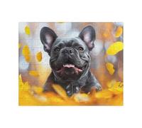 Falling Leaf Animal Dog Jigsaw Puzzles for Adults 500 Pieces Educational Toys Challenging Game 500 Piece Puzzles for Adults for The Whole for Women Gifts for Men