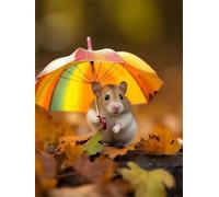 Falling Leaf Hamster Jigsaw Puzzles for Adults 700 Piece, jigsaw puzzle 700 Pieces for adults Challenging Game, Family puzzles Game Home Decoration Gifts