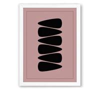 Falling Leaves Minimalist Framed Wall Art Print A3 (42×29.7cm) White, Wall Decor for Living Room, Bedroom, Office & Home, Ready to Hang, Art Gift