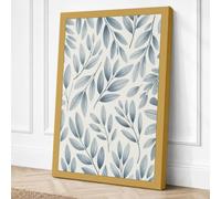 Falling Leaves Pattern Canvas Wall Art Print 24x16 Inch