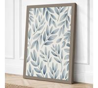 Falling Leaves Pattern Canvas Wall Art Print 24x16 Inch