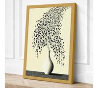 Falling Leaves Tree Botanical Canvas Wall Art Print 18x12 Inch