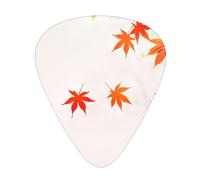 Falling maple leaves Printed pick set - 12 pieces, thin, medium and thick guitar picks, suitable for guitar, bass, electric guitar and ukulele