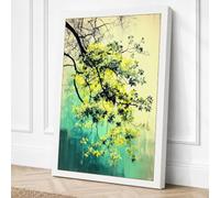 Falling Petals Botanical Canvas Wall Art Print 30x20 Inch