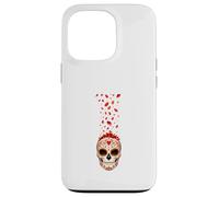 Falling Petals Sugar Skull Art Case for iPhone 13 Pro